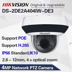 DS-2DE2A404IW-DE3 IP PTZ камера H.2654MP 4X зум 2,8-12 мм объектив сети видеонаблюдения POE, купольная CCTV камера Аудио