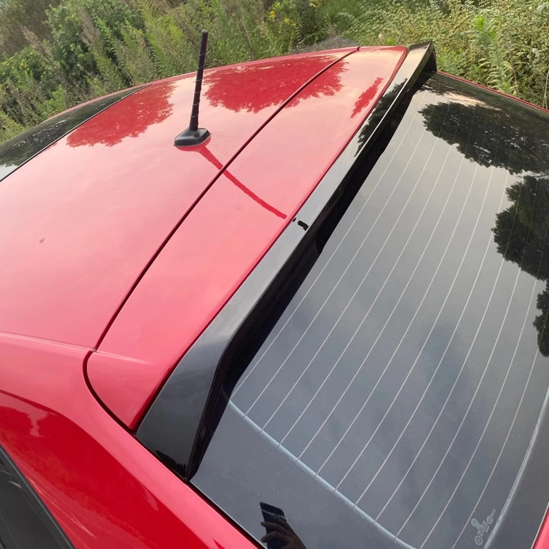 

For Volkswagen New Polo 2019 2020 ABS Plastic Painted Color Exterior Car Rear Tail Wing Trunk Lip Spoiler