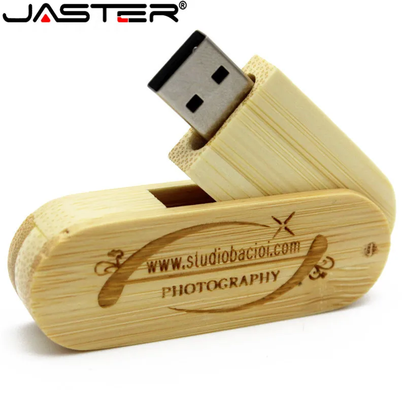 JASTER вращающийся деревянный флэш накопитель 4G 8 ГБ 16 32 подарок прямоугольный u диск