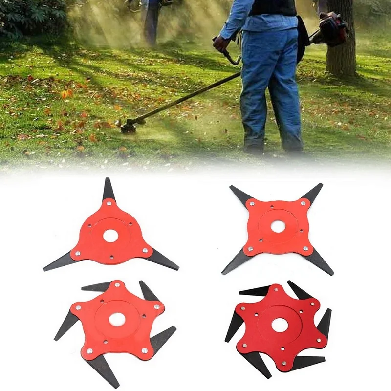 

Steel Blades Trimmer Head Cutter Outdoor Lawn Mower Grass Trimmer Blade Garden Grass Brushcutter Tools Spare Parts 3/4/5/6