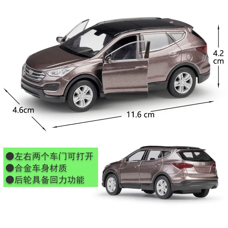 

WELLY Welly 1: 36 Modern SD Hyundai Santa Fe Model Alloy Car Model Pull Back Car