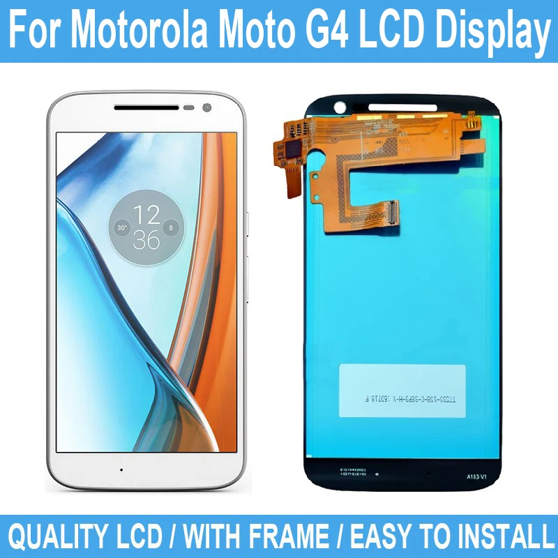 5 &quotНовые запасные части ЖК-дисплей для Motorola Moto G4 дигитайзер в сборе без рамки Plus +