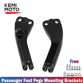 

Black Motorcycle Passenger Foot Pegs Mounting Brackets For Dyna Wide Super Glide Street Bob Low Rider FXDF 2006-2017