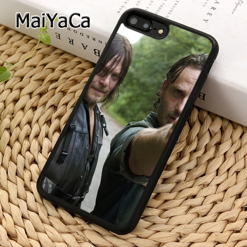 MaiYaCa The Walking Dead Zombie Rick Daryl Phone Case for iPhones 5 SE 6 6s 7 8 Plus X XR XS 11 pro max samsung galaxy S8 S9 S10 | Мобильные
