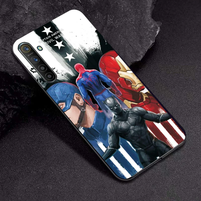 Высококачественный защитный чехол для OPPO A3S чехол A7 AX7 Marvel Comics мягкий TPU чехол для OPPO R17 RX17 Neo K1 A9 A5 A5 A11X чехол Крышка Realme XT X2 - Цвет: TPUBLK632