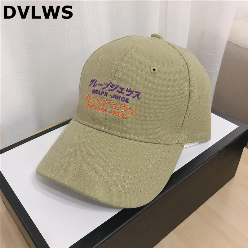 

DVLWS 2020 Japanese-style Versitile Baseball Cap Alphabet Embroidery High Quality Cotton Matcha Cap of Ladies Adjusted Size