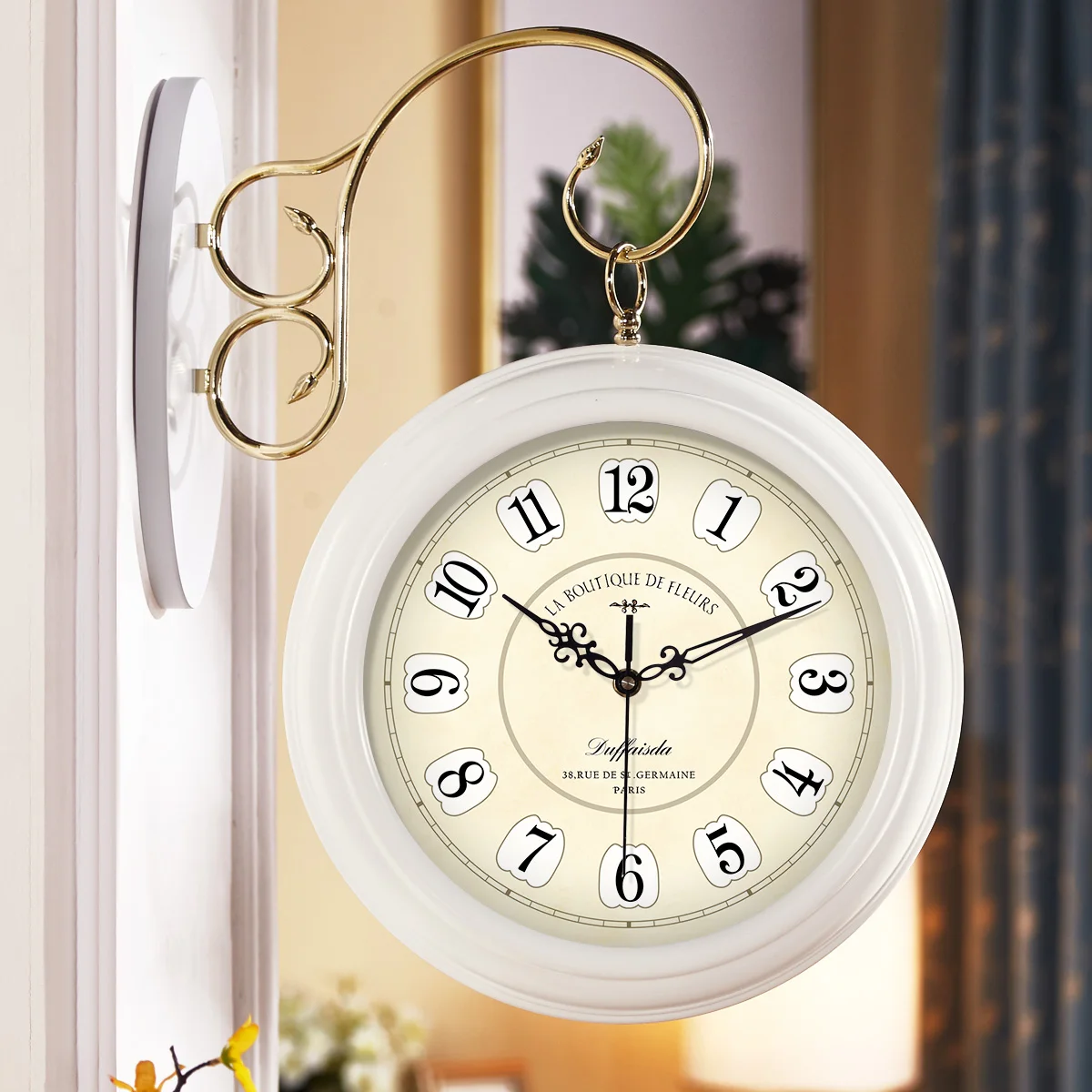 Винтажные деревянные настенные часы в европейском стиле Роскошные Антикварные