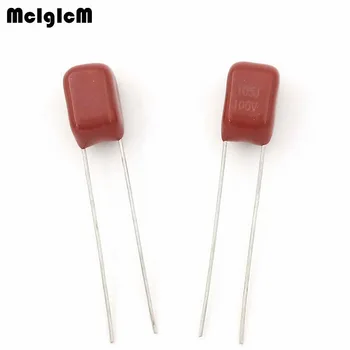 

MCIGICM 10pcs 105 1uF 100V CBB Polypropylene film capacitor pitch 5mm 105 1uF 100V