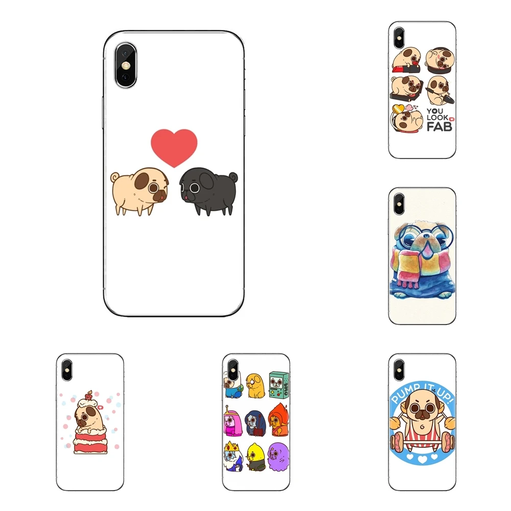 

For Xiaomi Redmi 4A S2 Note 3 3S 4 4X 5 Plus 6 7 6A Pro Pocophone F1 Super Cute Corgi puglie pug Transparent Soft Shell Covers