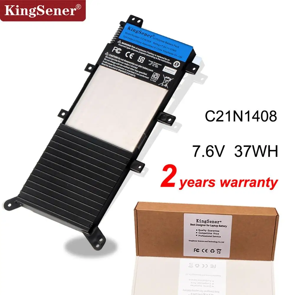 Новинка KingSener C21N1408 Аккумулятор для ноутбука ASUS VivoBook 4000 MX555 V555L V555LB V555U Series 7 6 V 37WH