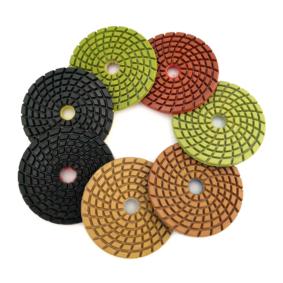 

HT 1piece 4inchThickened Resin Bond Diamond Concrete Polishing Pads Floor Renew Sanding Discs Repairing For Concrete