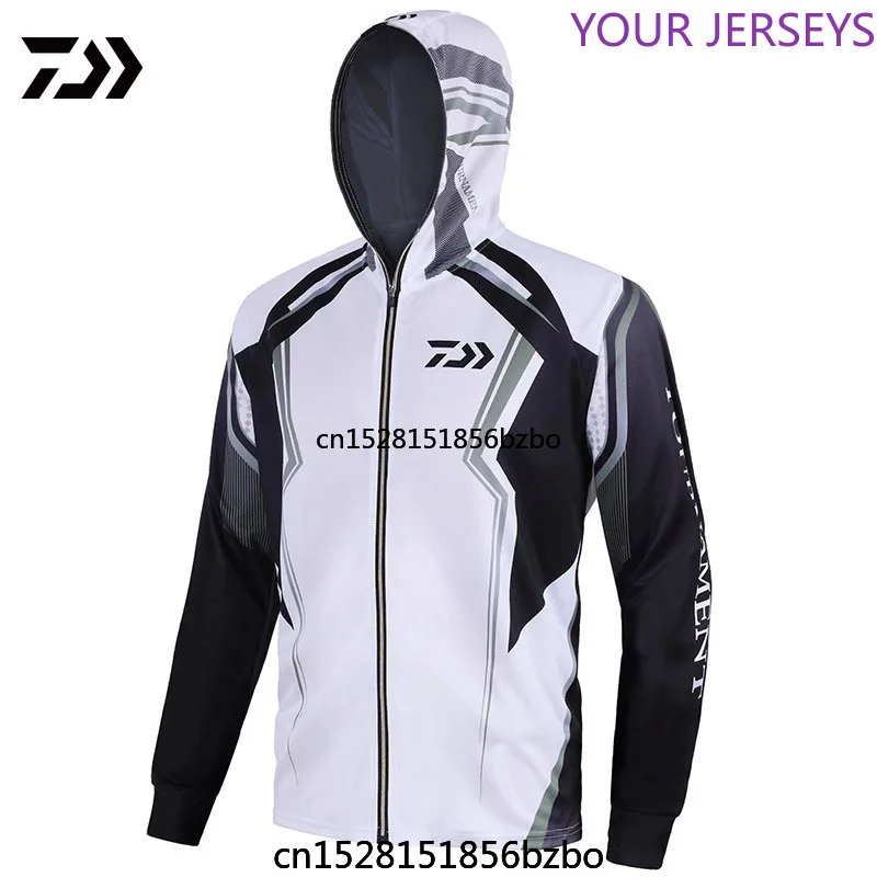 

2020 New DAIWA Fishing Vest Men Long Sleeve Quick Dry Fishing Shirts Outdoor Sports FIshing Clothes DAWA Hooded Fishing Jacket