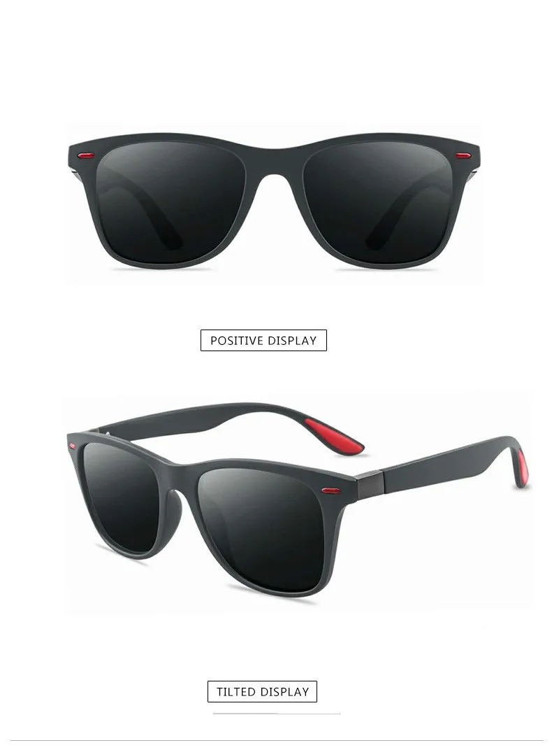 Vintage Sunglasses Men‘s Driver Shades Male Polarized Sun Glasses Women Spuare Mirror Summer UV400 Sunglasses_voghion.com