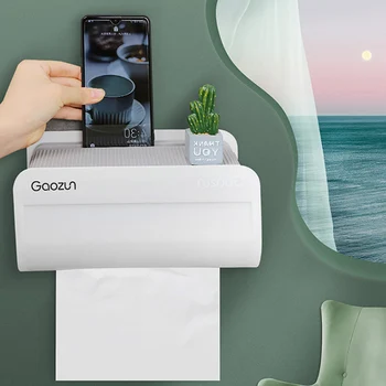 

Creative Waterproof Storage Box Portable Toilet Paper Holder Wall Mounted Tissue Box For Toilet Bathroom Accessories Sets