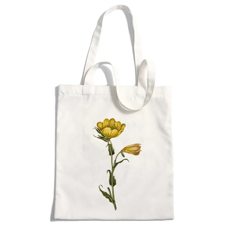 Женская сумка с цветочным принтом сумка с короткими ручками с логотипом повседневное использование Холщовая Сумка для покупок эко многоразовая утилизация