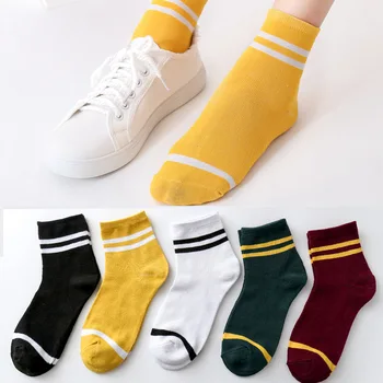 

5 pairs/lot =10pieces Autumn Winter Three Bars Curling Socks Fashion Ladies Casual Long Tube Womens Cotton Socks