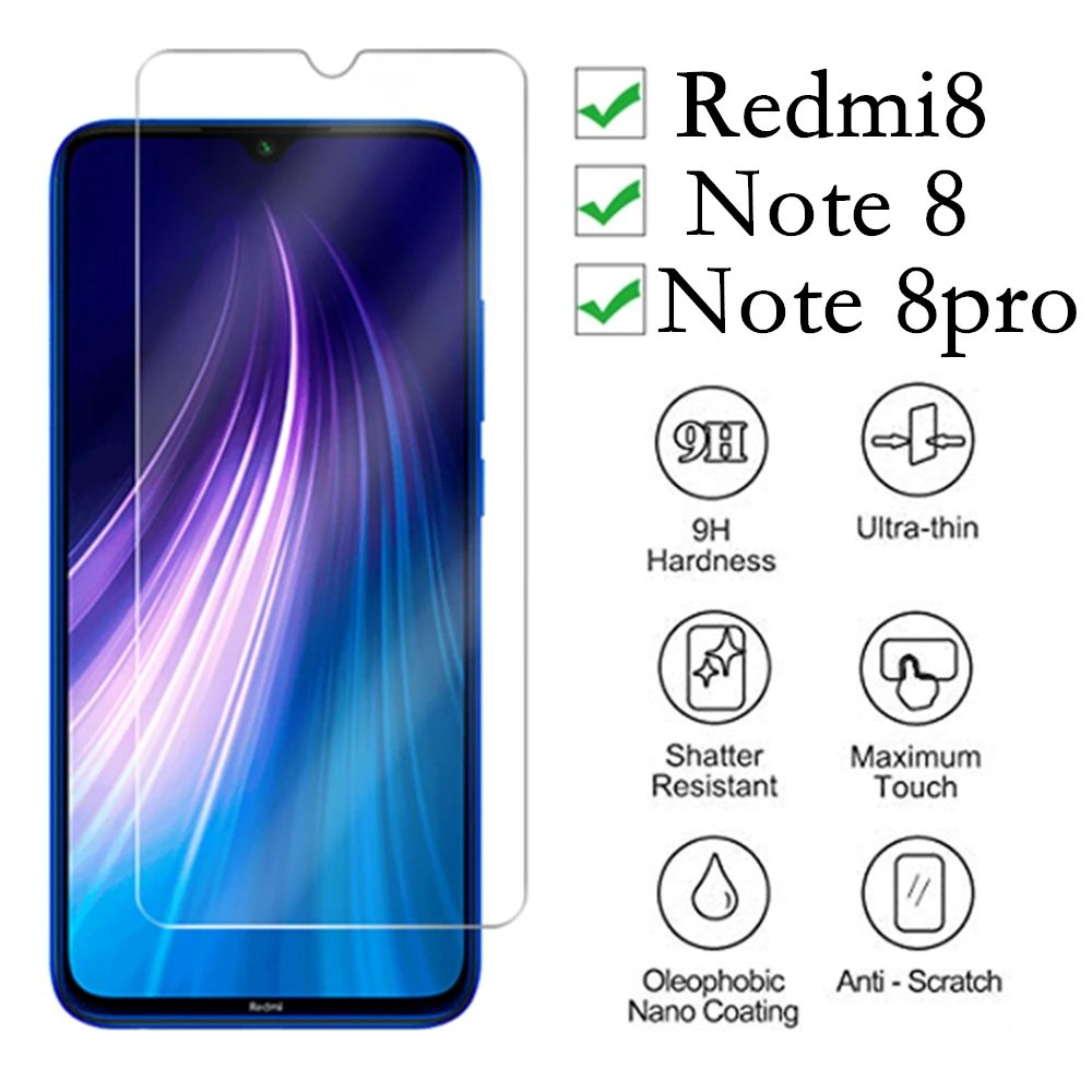 2 шт. закаленное стекло для Xiaomi Redmi Note 8t защитное Xiomi 9A 8A 8 Pro Not 9 Max 9S защита