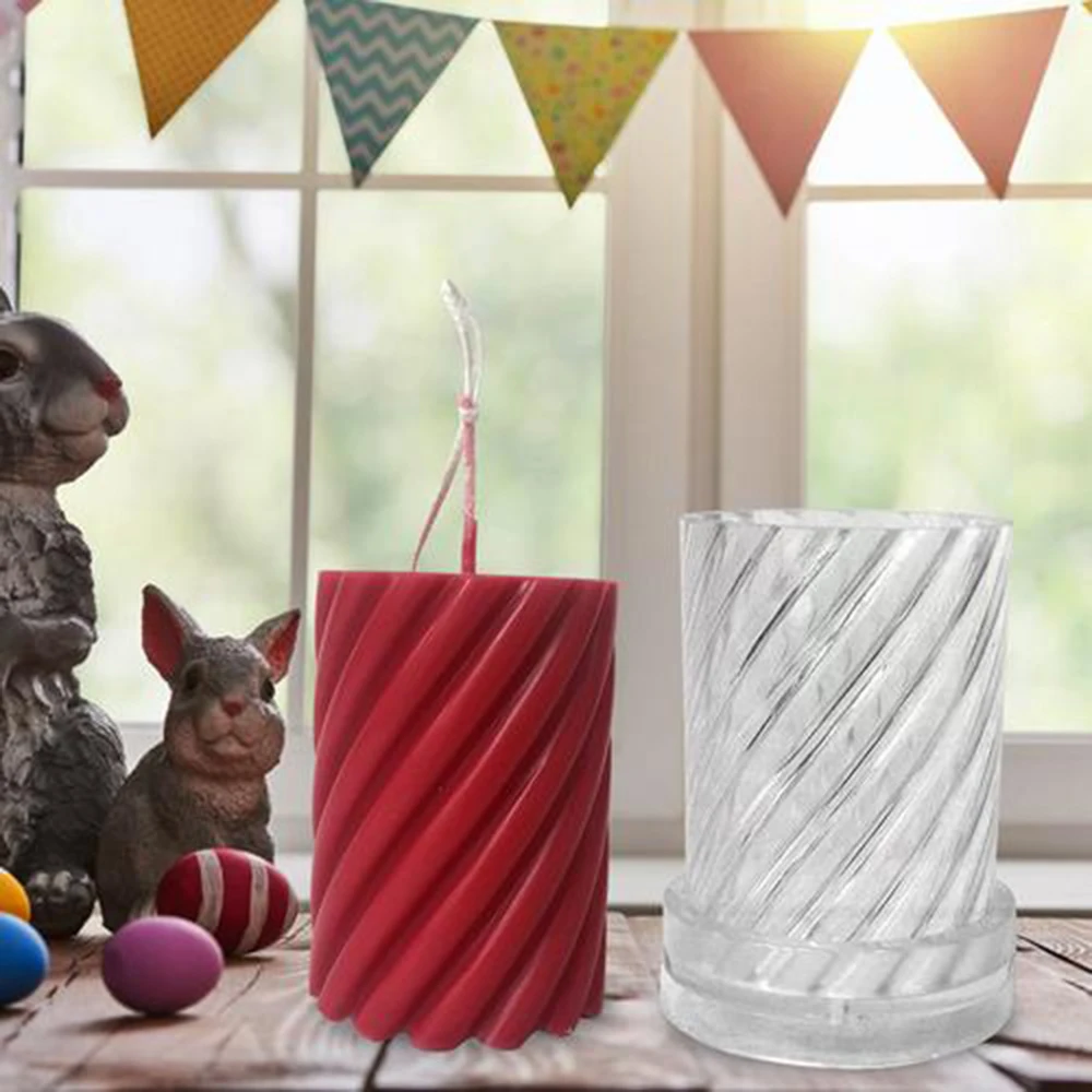 2020 New Candle Mold Manual Candle Making Spiral Shape Model Candle Moulds wax shaping molds DIY Craft Tools Plastic 5*10.2cm