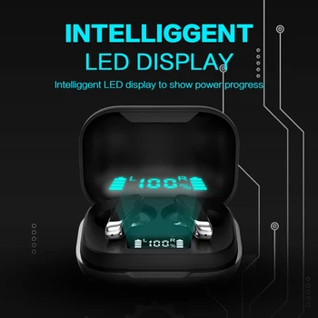 

New J70 TWS Wireless Headphones 5.0 True Bluetooth Earphones 9D HIFI Stereo With LED Display IPX5 Waterproof Sports Earbuds