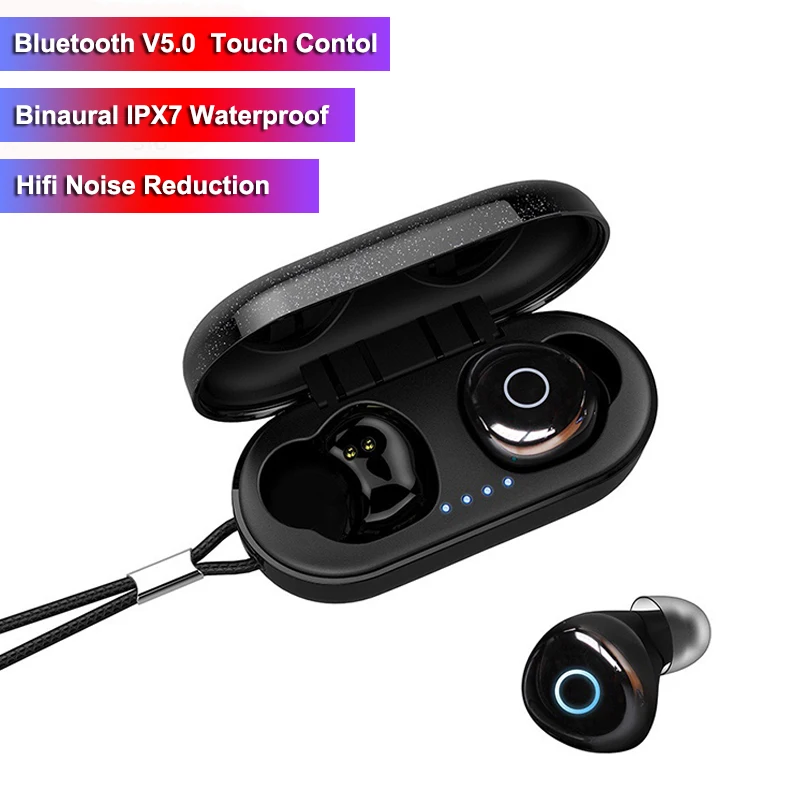 

Q65 TWS Binaural HD Touch Control Headset Bluetooth 5.0 Earphone Lossless Noise Reduction Wireless Earbuds Waterproof Earphones
