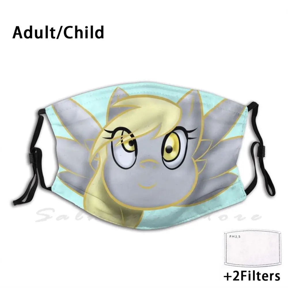 Mask Derpy Hooves Face Mlp Friendship Is Magic Muffins Cartoon Tv Show Animation | Аксессуары для одежды
