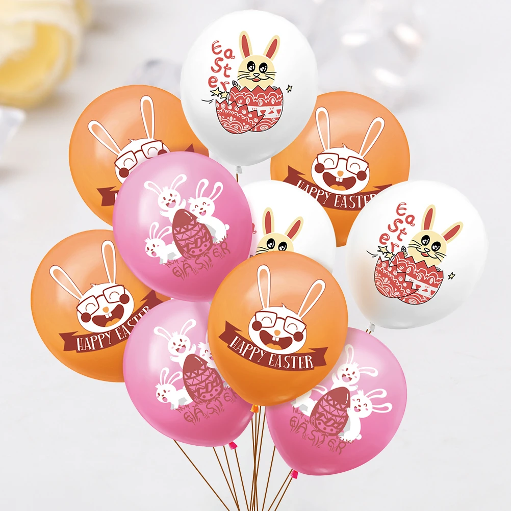 30個のイースターバニープリント風船美しい装飾バルーンパーティーフェスティバルのためのユニークなラテックスバルーン 白 風船 アクセサリー Aliexpress