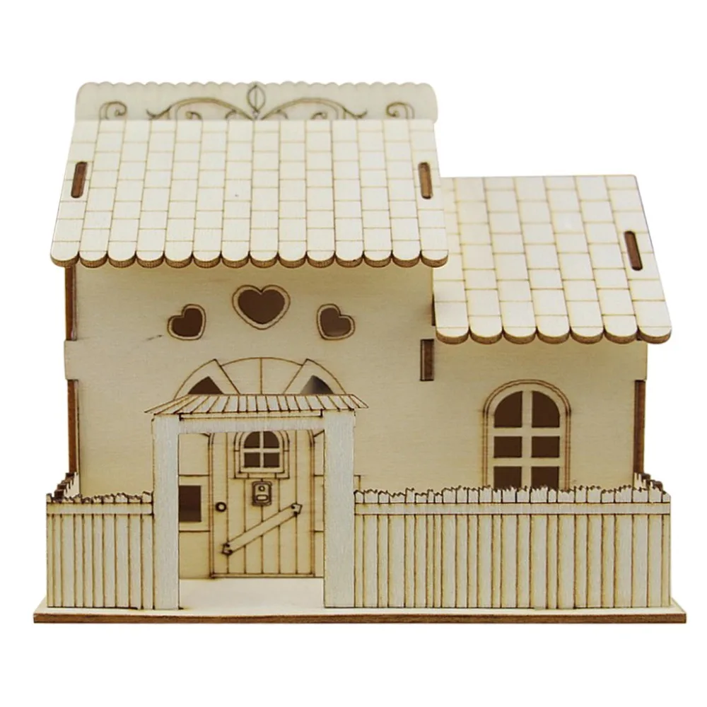 Money Box Piggy-Bank Wooden Coin Saving Box Kids Gift Coin Saving House Money Bank (39)