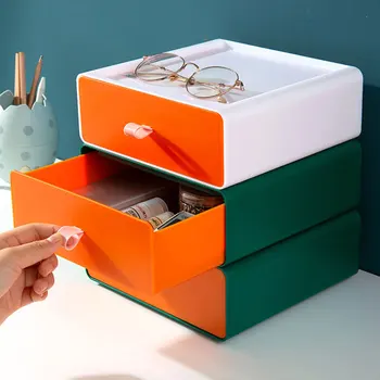 

1Pc Desktop Storage Case Multifunctional Storage Box Sundries Drawer Box Drawer-style Box Stocking Storage Container for Home