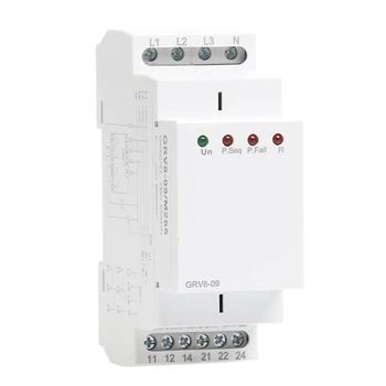 

Phase Sequence Relay Phase Failure Relay 8A 2SPDT 36Mm Width Phase Monitoring Device