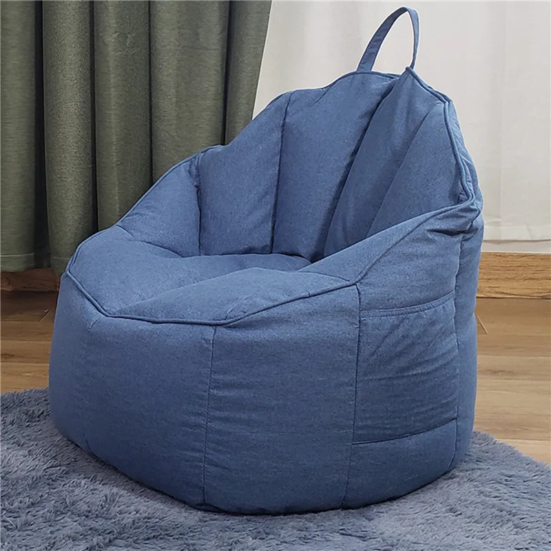 Single Sofa Cama Tatami Comfortable Bedroom Balcony Living Room Creative Lazy Soft Bean Bag Chair Without Filling Children Sofas