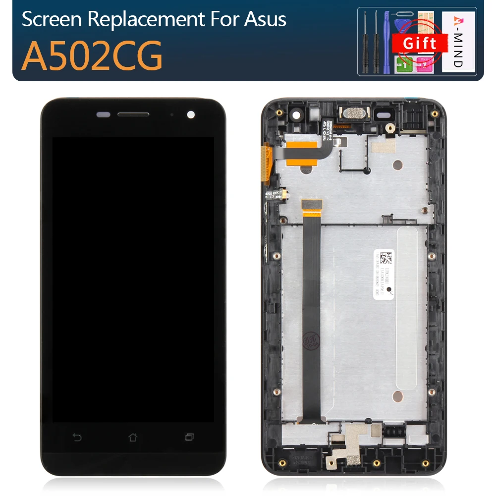 Для Asus Zenfone 5 lite A502CG lcd ips экран ЖК-дисплей+ сенсорная панель дигитайзер сборка для Asus дисплей