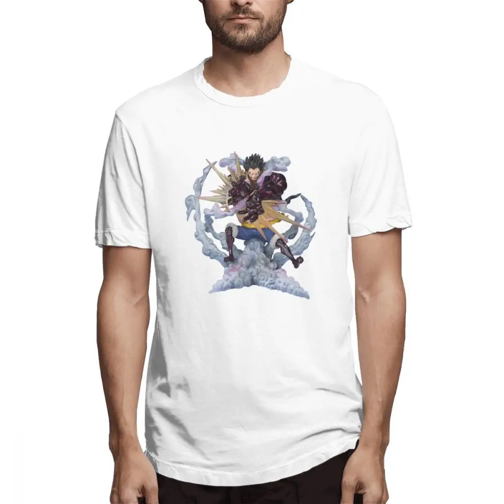 

Blue T shirt One Piece Figures Out Men's Short Sleeve T-shirt Overside Tee shirt 100 Cotton print tshirt