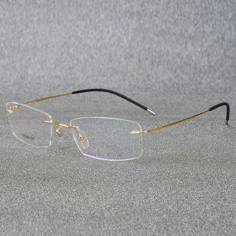 

Titanium Rimless Glasses Frame Men Women Clear Optical Eyeglasses Myopia Prescription Eyeglass Frame Spectacle Frames Eyewear
