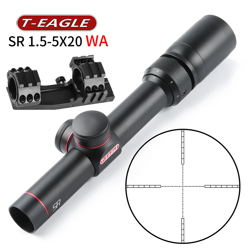 Тактическая Винтовка TEAGLE SR1.5-5X20 WA прицел для снайперской охоты рандомный