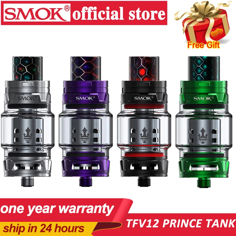 Achat Original TFV16 9ml TFV12 PRINCE atomiseur avec capacité 8ml cigarette électronique TFV12 Prince réservoir VS réservoir SMOK TFV12 atomiseur