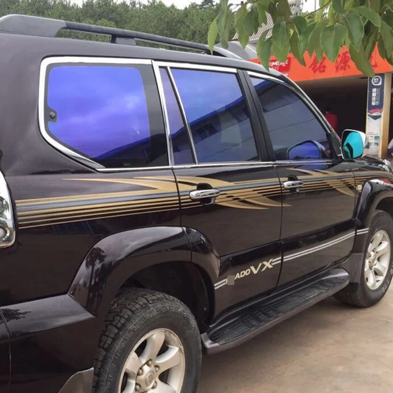 Накладки на подоконники из нержавеющей стали для Toyota Land Cruiser PRADO 2003 2004 2005 2006 2007 2008