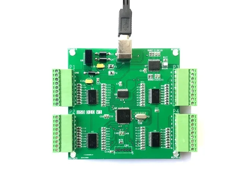 USB карта сбора данных цифровой I/O DIO 32 канала двунаправленный