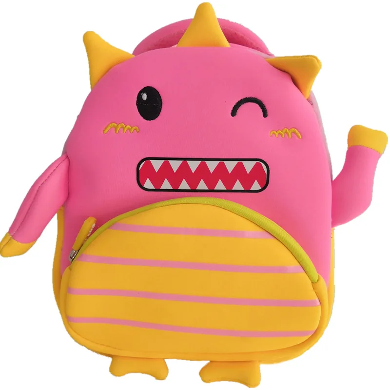 

CHILDREN'S School Bags Kindergarten Backpack Neoprene School Bag Dinosaur Shoulder School Bag Burden Relieving Spine-School Bag