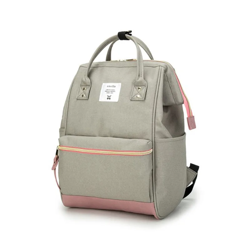 

Japan Grey And Pink Dull Polish-Small Large-Volume Couples Parent And Child Backpack Casual Schoolbag Anti-Spillage