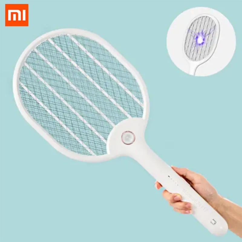 

Xiaomi Jordan&Judy LED Electric Mosquito Swatter Portable Camping Travel Anti-electric Shock Net USB Charging Mosquito Dispeller