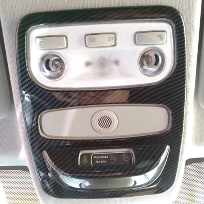 Copertura Interruttore Fari In ABS Carbonio Stile Cromato Per Maserati Levante – Accessorio Auto Interno Argento