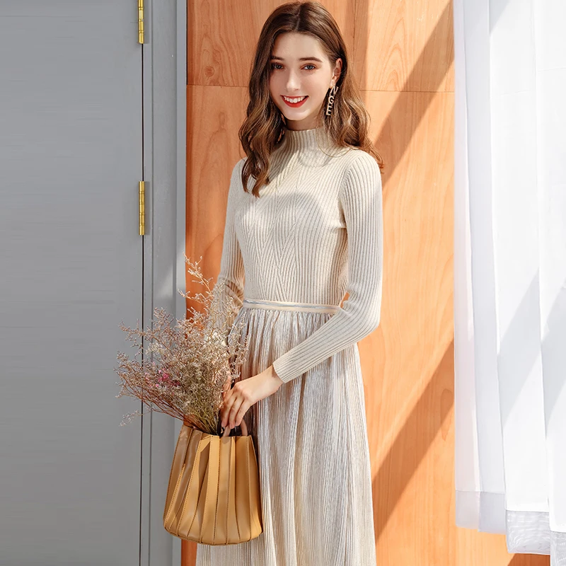 Hot sale 2019 New winter clothes women sweater Full sleeve warm Turtleneck pullover Solid Casual wild base slim-fit Knitted top