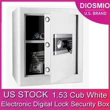 

DIOSMIO 1.53 Cub Feet Safe Cabinet Security Box Electronic Digital Lock Box with Keypad LED Indicator Fireproof Waterproof