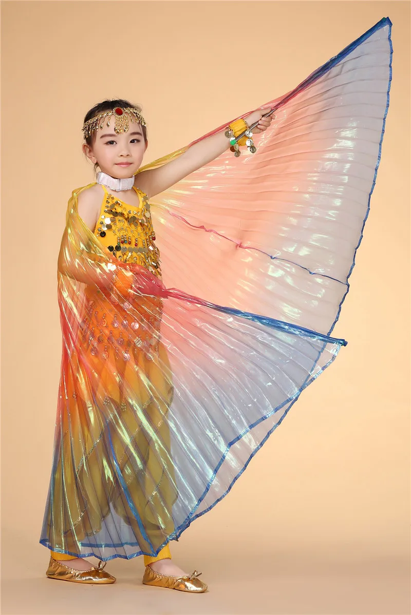 2020 ni�os Egipto Isis ni�o danza del vientre alas ni�os danza ala caliente nueva danza India mujeres bellydance 1 pieza ala