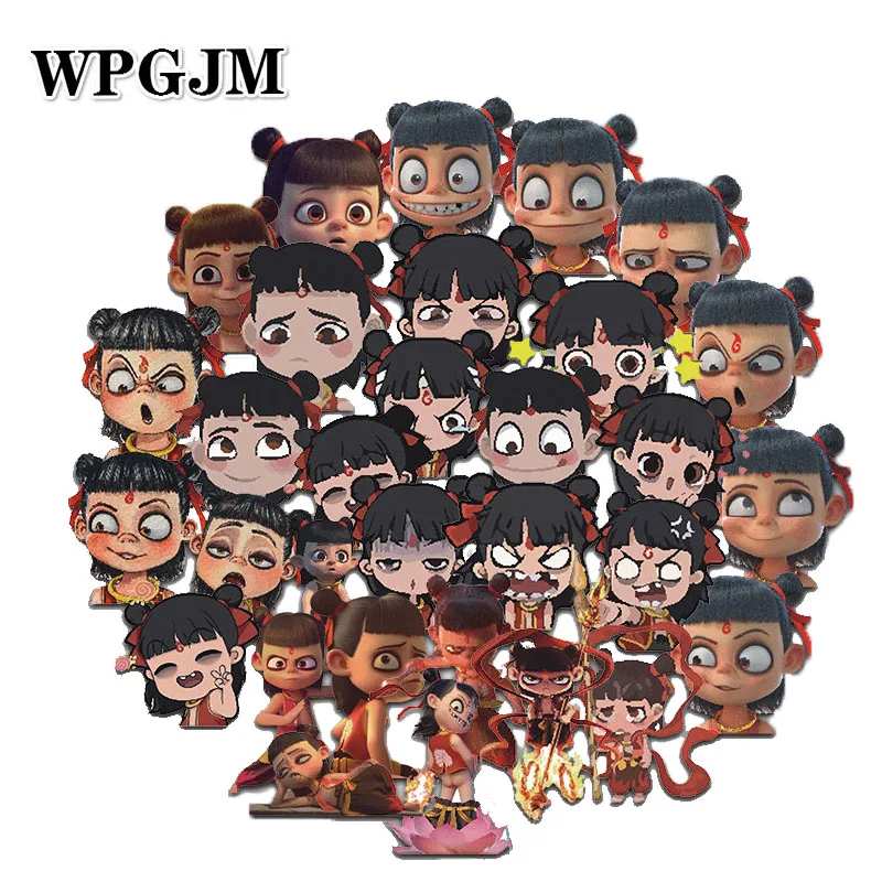 

15Pcs Movie Nezha Waterproof Sticker for Phone Laptop Car Styles Motorcycle Luggage Notebook Cool Nezha Sticker Bomb Set Decals