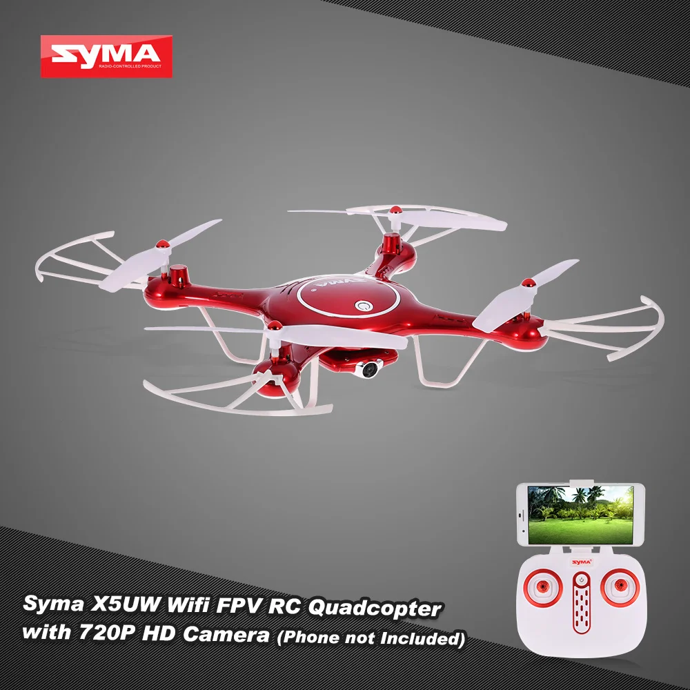Оригинальный Syma X5UW Wifi FPV Квадрокоптер RC Дрон с 720P HD камерой RTF Безголовый режим и