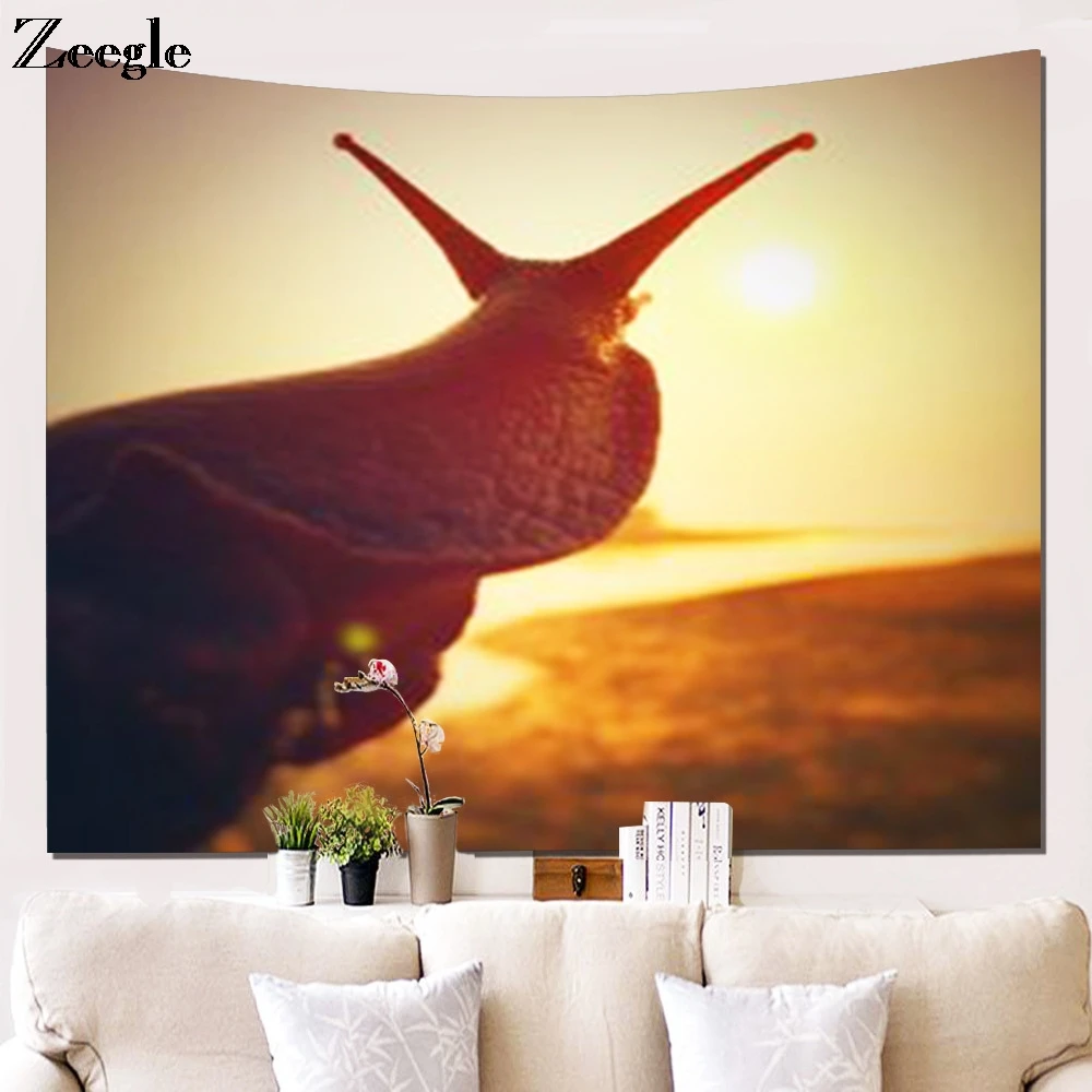 Zeegle Animal Pattern Wall Hanging Tapestry Creative Beach Towel Picnic Blanket Home Living Room Office Decoration Wall Hanging