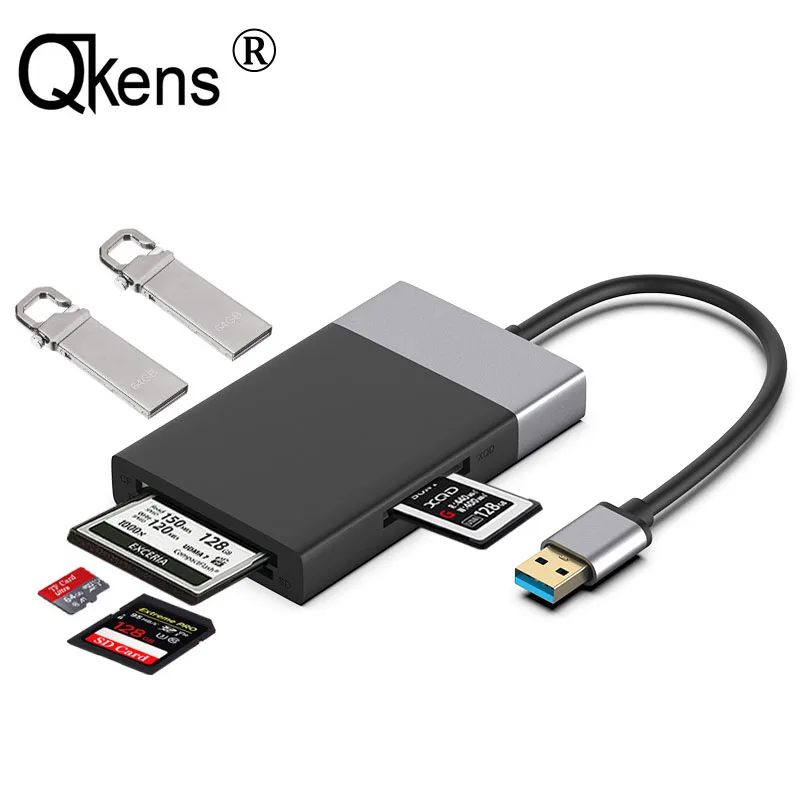 6 в 1 мульти устройство для чтения карт памяти USB 3 0 2 порта концентратор адаптер XQD