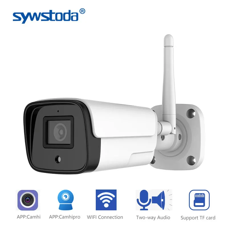 Wifi ONVIF ip камера 1080P Беспроводная Проводная P2P сигнализация CCTV Bullet наружная с