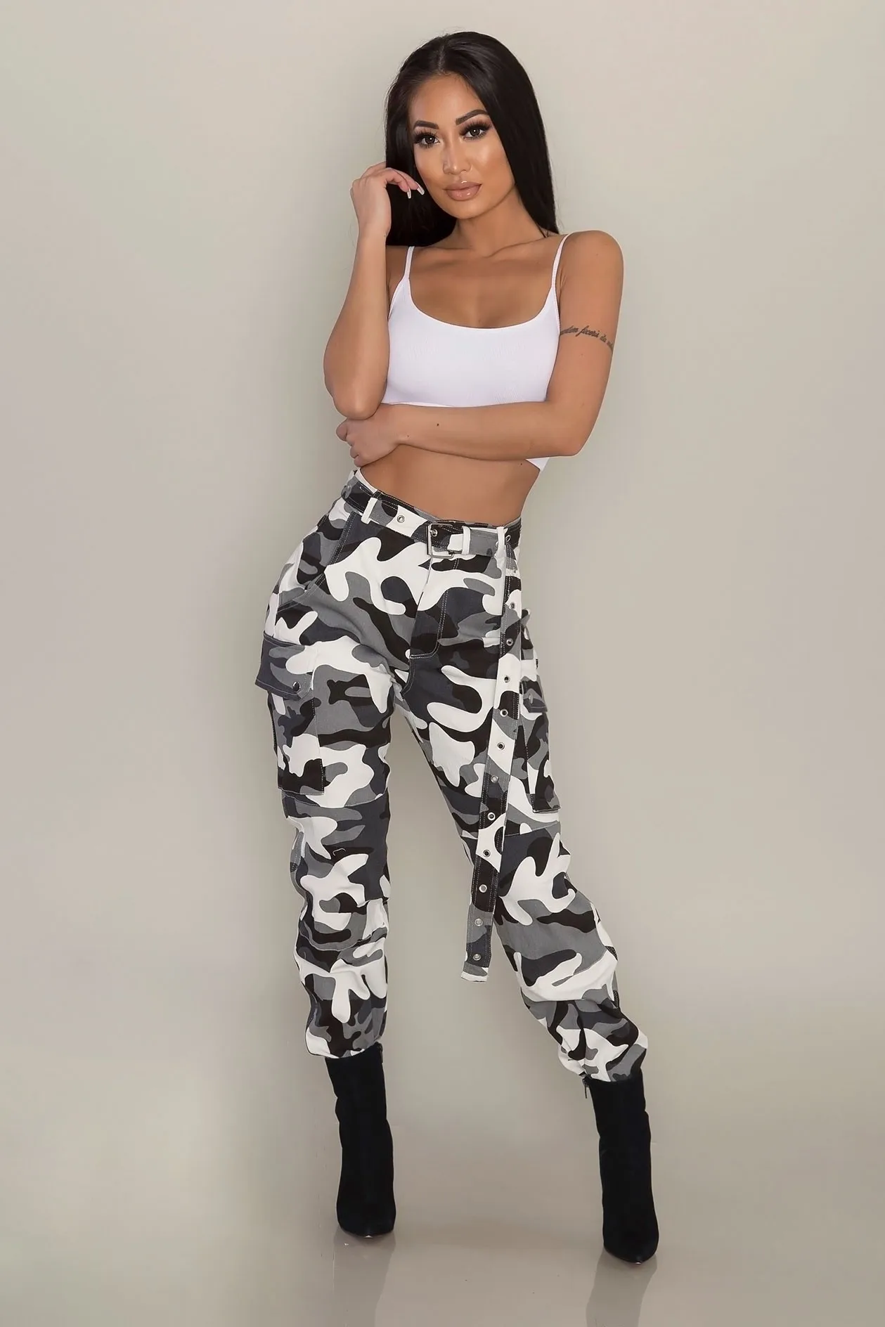 Women Camo Trousers Casual Pants Military Army Combat Plus _ - AliExpress Mobile